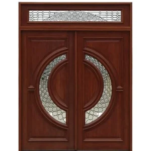 Door with Cross Pattern Glass