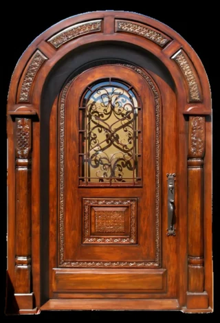 Custom handmade exterior door
