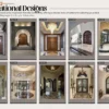Custom Hand Made Single Entrance Door with transom and sidelights solid wood - Image 7