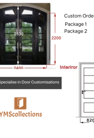 kLITI / Custom Exterior Front Arch Double Door + Internal Single Door - Shipping Included (50%)