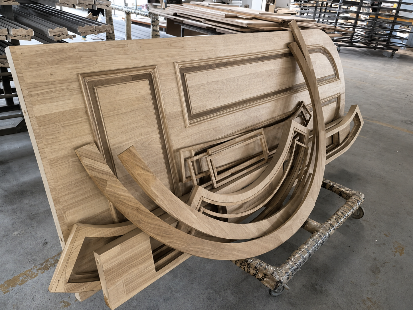 Custom Arched Entry Door Project - Pre Production project view