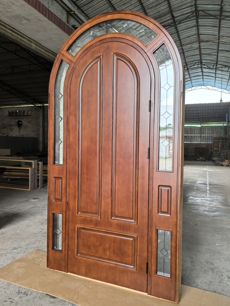 Custom Arched Entry Door Project - Production project view