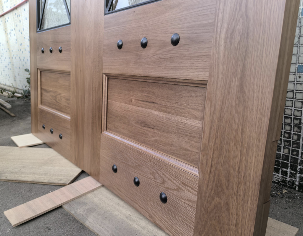 Arched White Oak Entry Door in Tennessee - Production project view