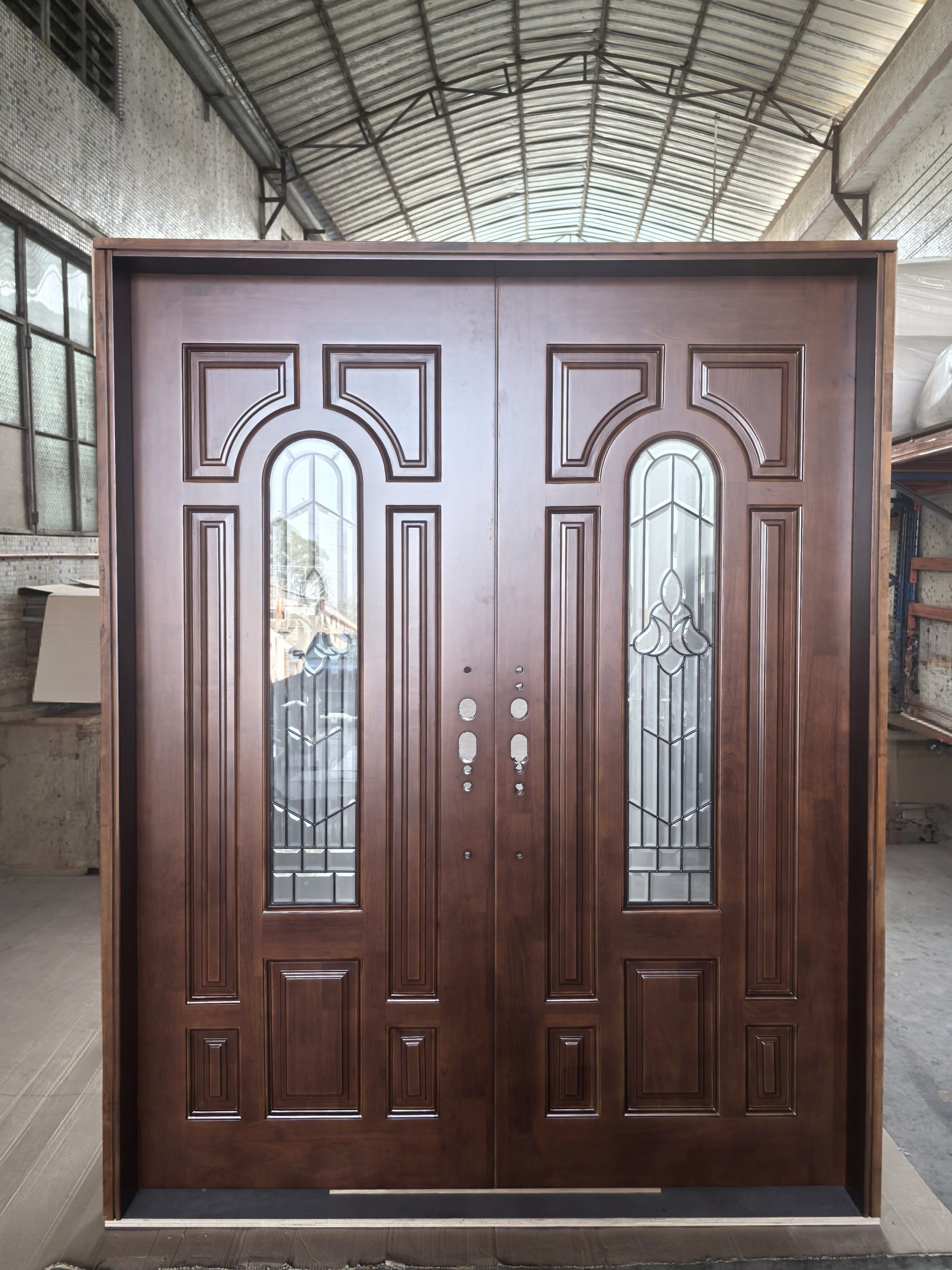 Double Exterior Door with Frosted Glass in Australia - Production project view