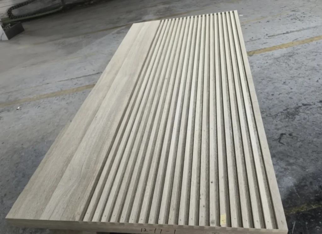 Block pattern entry door during pre-production