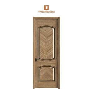 Chevron Laminated Interior Door Set - Model 23 on a white YMS Collections catalog background