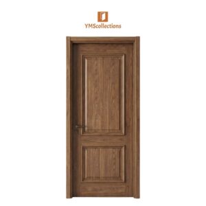 Classic Brown Laminated Interior Door Set - Model 27 on a white YMS Collections catalog background