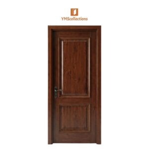 Dark Wood Laminated Interior Door Set - Model 26 on a white YMS Collections catalog background