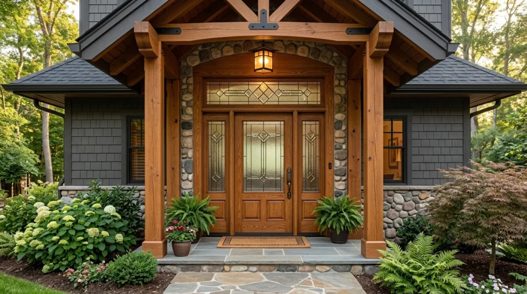 Door Glass Privacy and Timber Frame Project