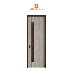 Modern Stripe Laminated Interior Door Set - Model 22 on a white YMS Collections catalog background