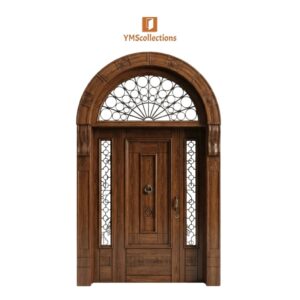 Royal Archway Front Door with Decorative Transom on a white YMS Collections catalog background