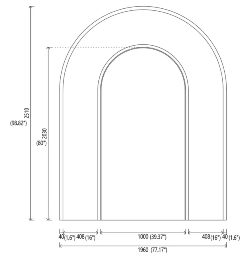 Custom door project drawing