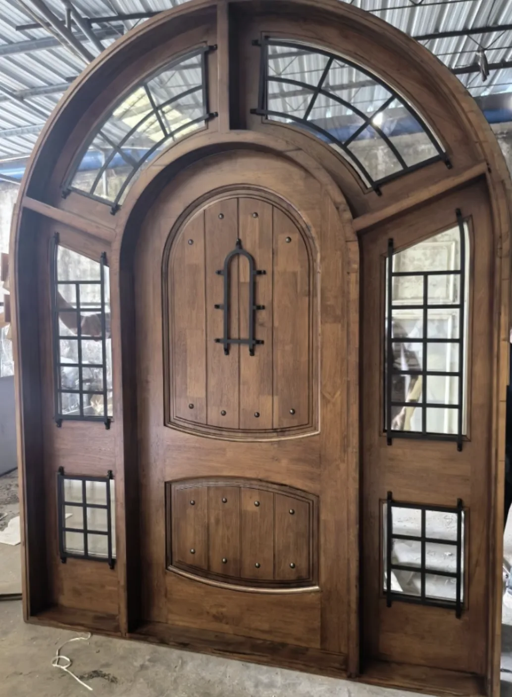 Custom door during production