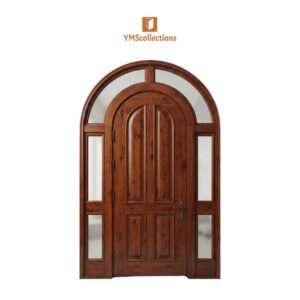 Victorian Lacework Front Door with Arched Transom on a white YMS Collections catalog background