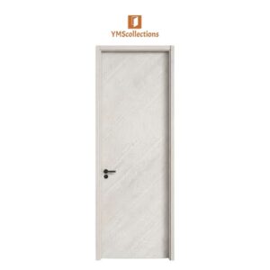 White Marble-Look Laminated Interior Door Set - Model 33 on a white YMS Collections catalog background