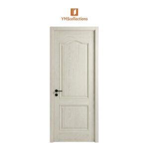 White Two-Panel Laminated Interior Door Set - Model 30 on a white YMS Collections catalog background
